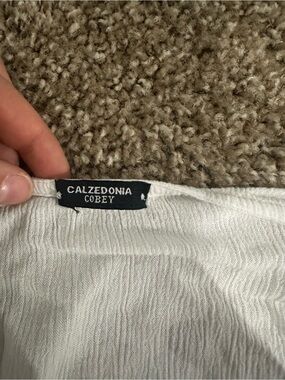 Calzedonia Cobey White Textured Women's Blouse - Lightweight Elegant Top